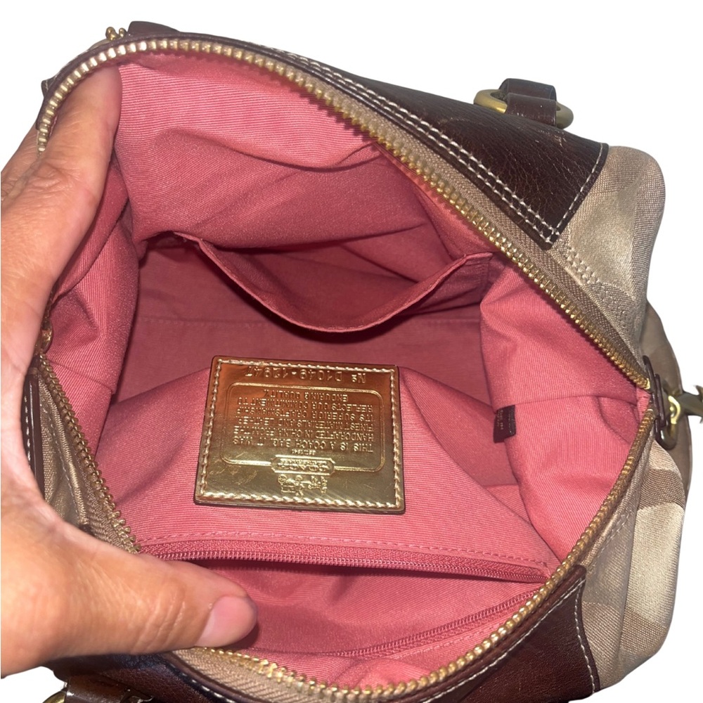 Coach Madison Op Art C Signature Satchel Bag - Picture 10 of 11